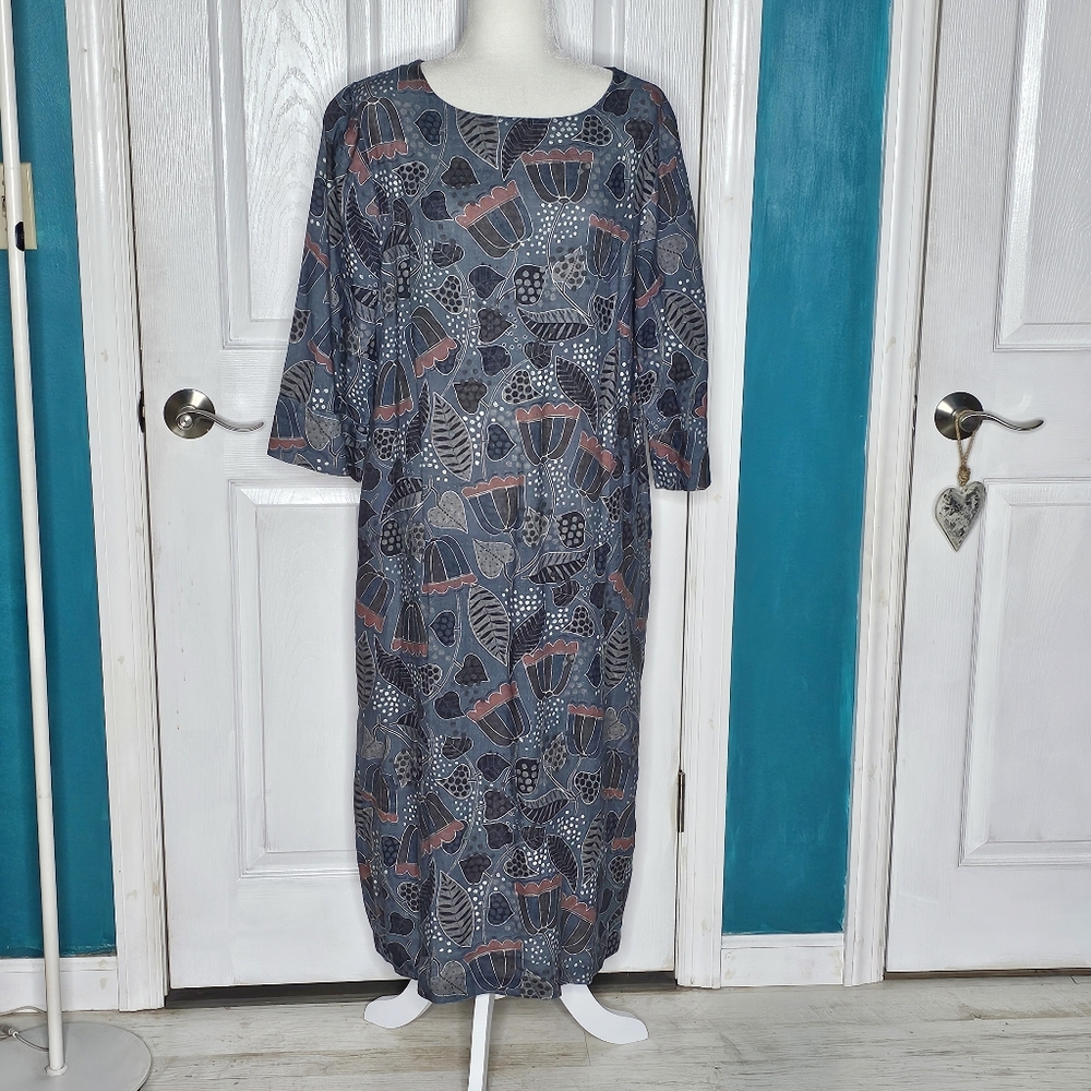 Gudrun Sjoden Blue Patterned Dress